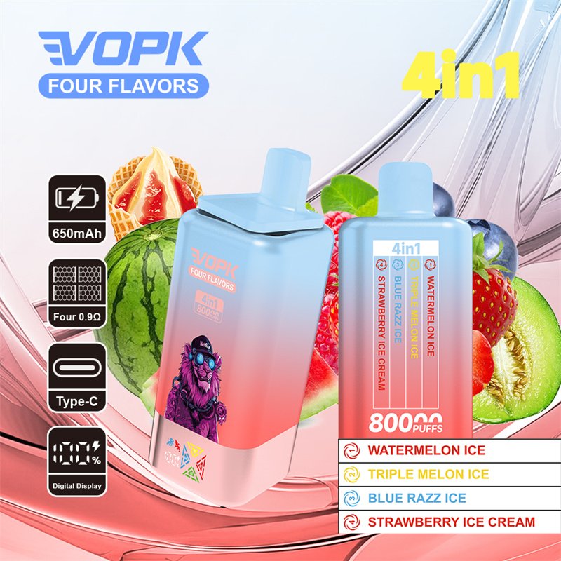 VOPK 80000 4in1 puffs VOPK 80000 Puffs 4In1 Vape - Image 1