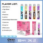 OKSO Crystal bar 800 puffs Disposable vape - Image 6