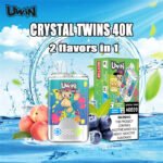 Uwin Crystal Twins 40k Puffs Dual Flavors Disposable Vape - Image 2
