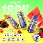 WASPE 8in1 Crystal 180K disposable vape wholesale - Image 2