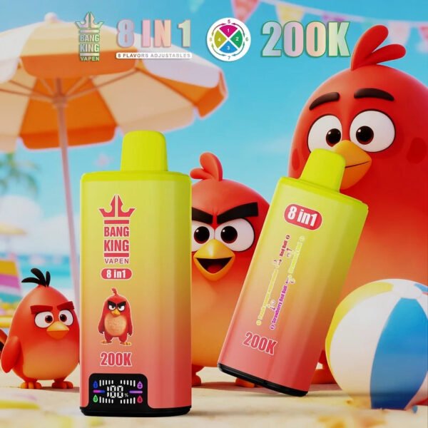 BANG KING 8IN1 200K Puffs  64ml E-Liquid & 650mAh Type-C