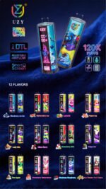 UZY SHISHA HOOKAH KING 120k puffs EU warehouse - Image 4